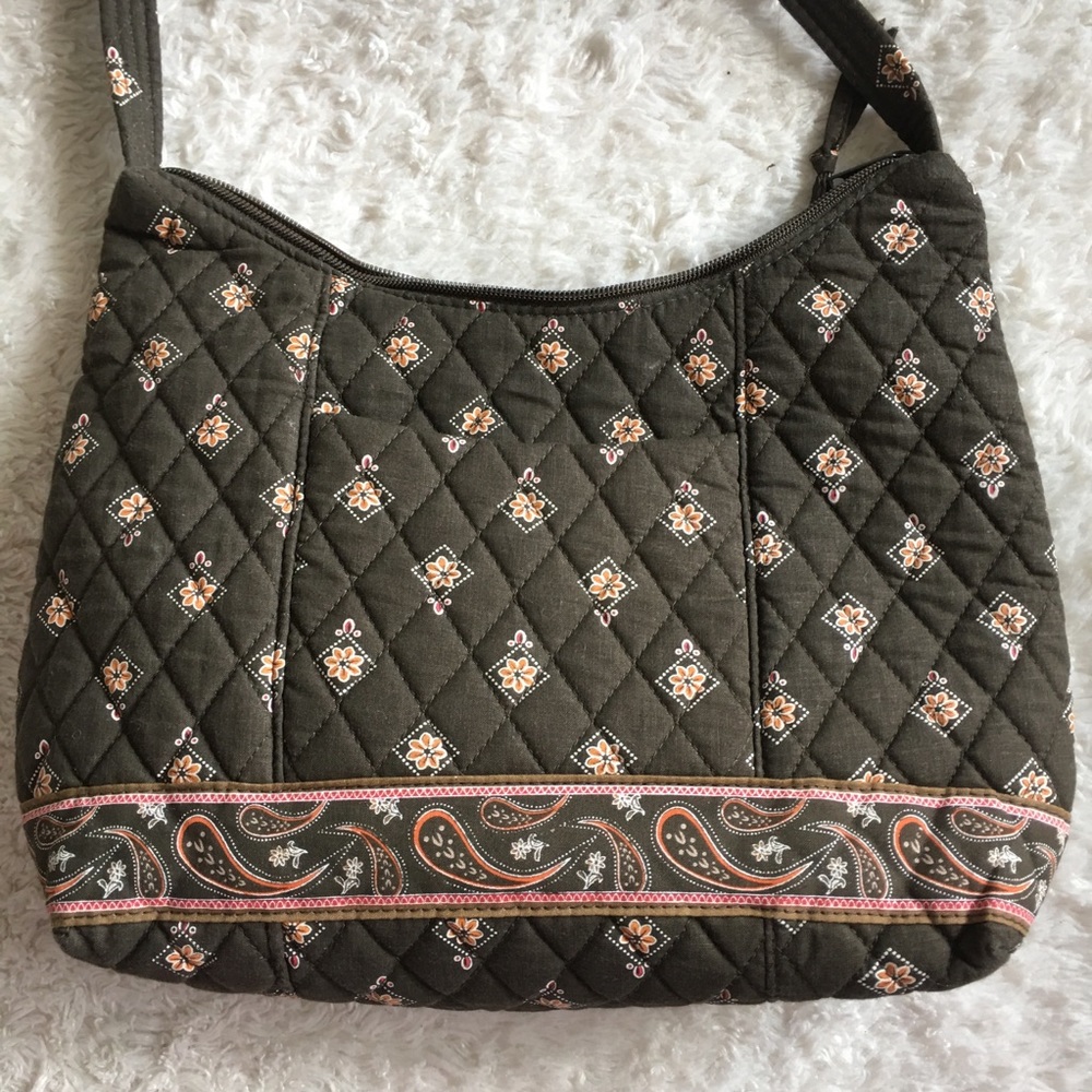 6/$20 Tanya Lee Design quilted brown w/design